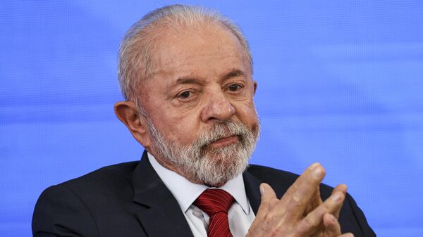 O presidente Luiz Inácio Lula da Silva participa do evento Transformação digital: um governo para cada pessoa, no Palácio do Planalto, em Brasília (DF), em 23 de julho de 2025 - Sputnik Brasil