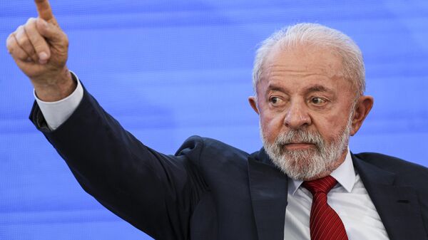 O presidente Luiz Inácio Lula da Silva participa do evento Transformação Digital: um governo para cada pessoa, no Palácio do Planalto, em Brasília (DF). Brasil, 23 de julho de 2025 - Sputnik Brasil