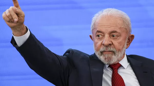 O presidente Luiz Inácio Lula da Silva participa do evento Transformação Digital: um governo para cada pessoa, no Palácio do Planalto, em Brasília (DF). Brasil, 23 de julho de 2025 - Sputnik Brasil