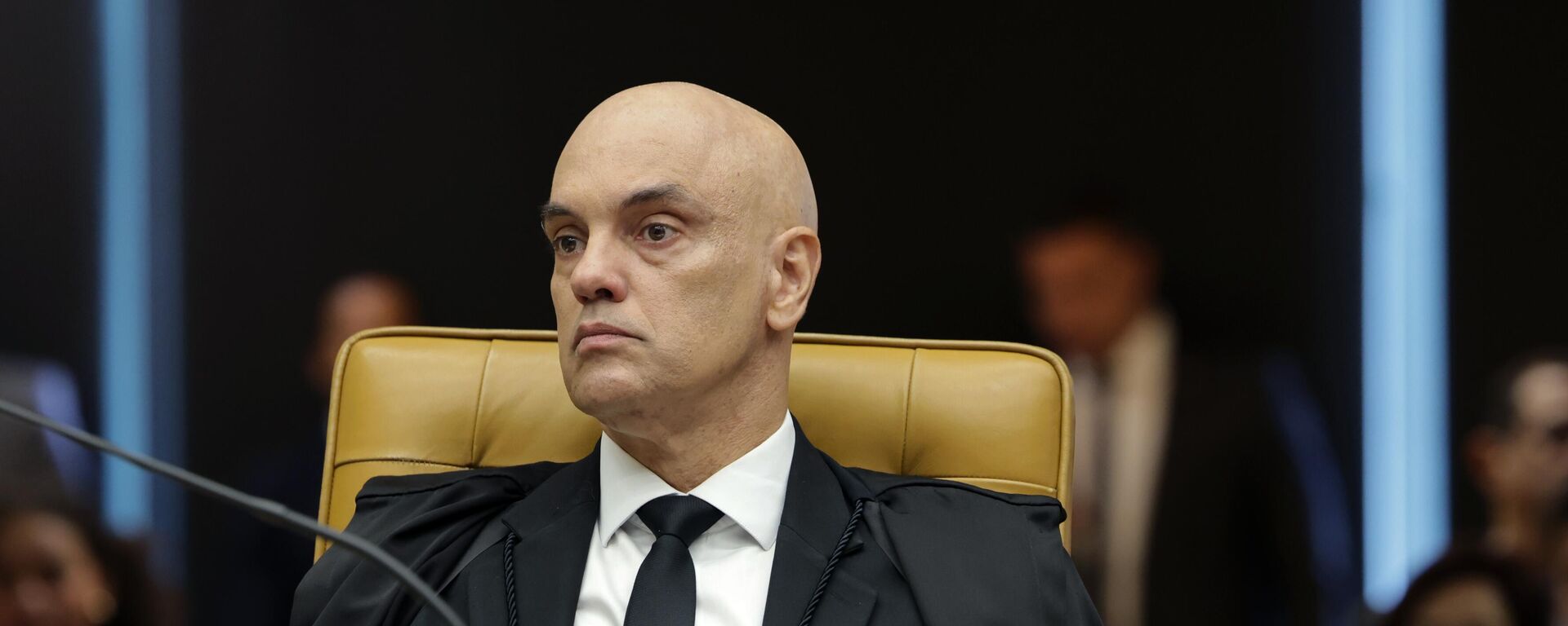 Ministro do Supremo Tribunal Federal (STF) Alexandre de Moraes durante sessão extraordinária de abertura do segundo semestre do Poder Judiciário. Brasília (DF), 1º de agosto de 2025 - Sputnik Brasil, 1920, 01.08.2025