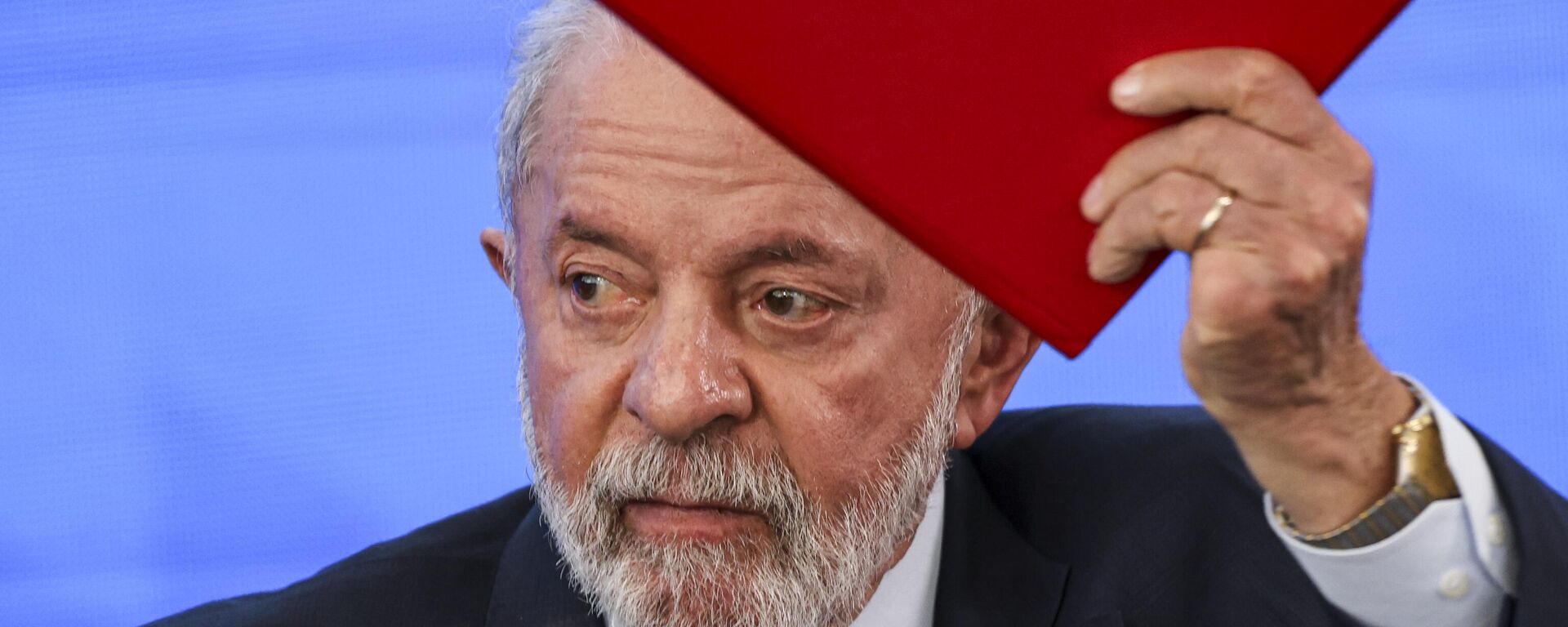 Presidente do Brasil, Luiz Inácio Lula da Silva, durante evento no Palácio do Planalto, em Brasília. 23 de julho de 2025. - Sputnik Brasil, 1920, 02.08.2025