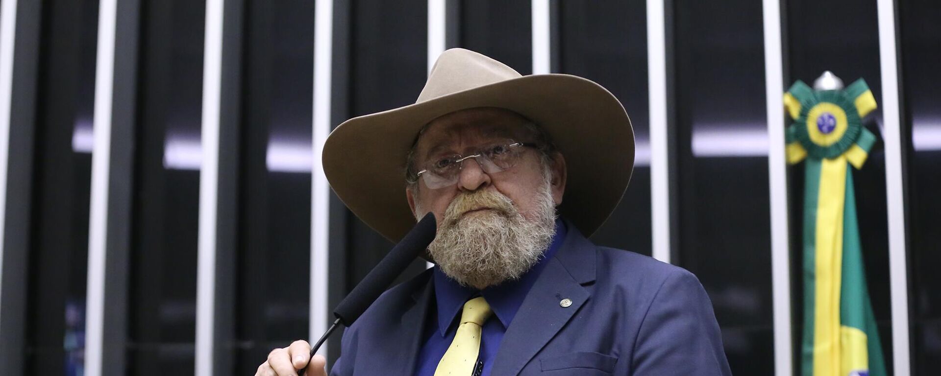 Deputado federal Nelson Barbudo (PL-MT), da bancada ruralista, durante sessão da Câmara dos Deputados em 1º de abril de 2025 - Sputnik Brasil, 1920, 06.08.2025