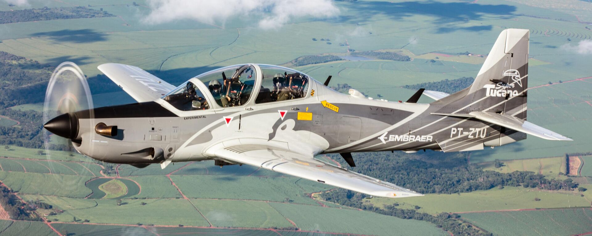 Avião do modelo A-29 Super Tucano, da Embraer - Sputnik Brasil, 1920, 06.01.2026