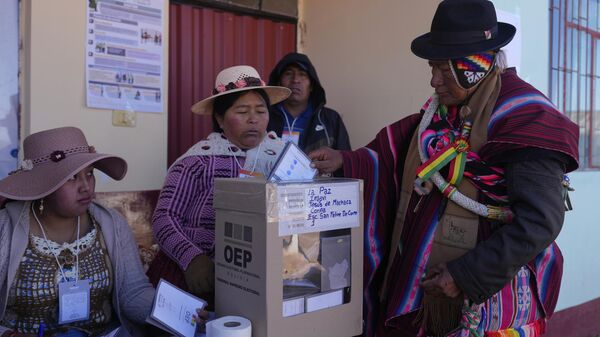 Eleições gerais na Bolívia, em Jesús de Machaca, em 17 de agosto de 2025 - Sputnik Brasil