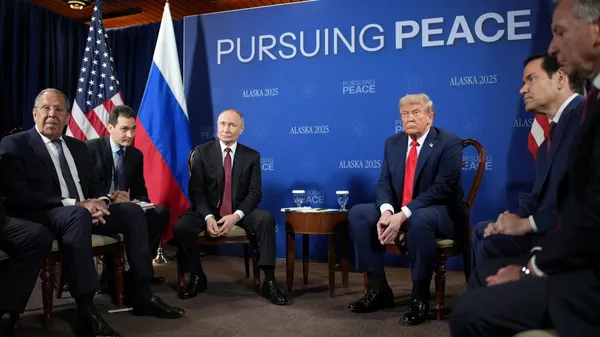 Саммит президентов США и России Дональда Трампа и Владимира Путина Саммит президентов США и России Дональда Трампа и Владимира Путина - Sputnik Brasil