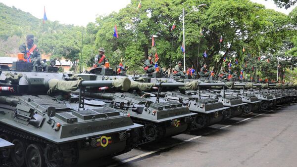 Elementos das Forças Armadas Nacionais Bolivarianas - Sputnik Brasil