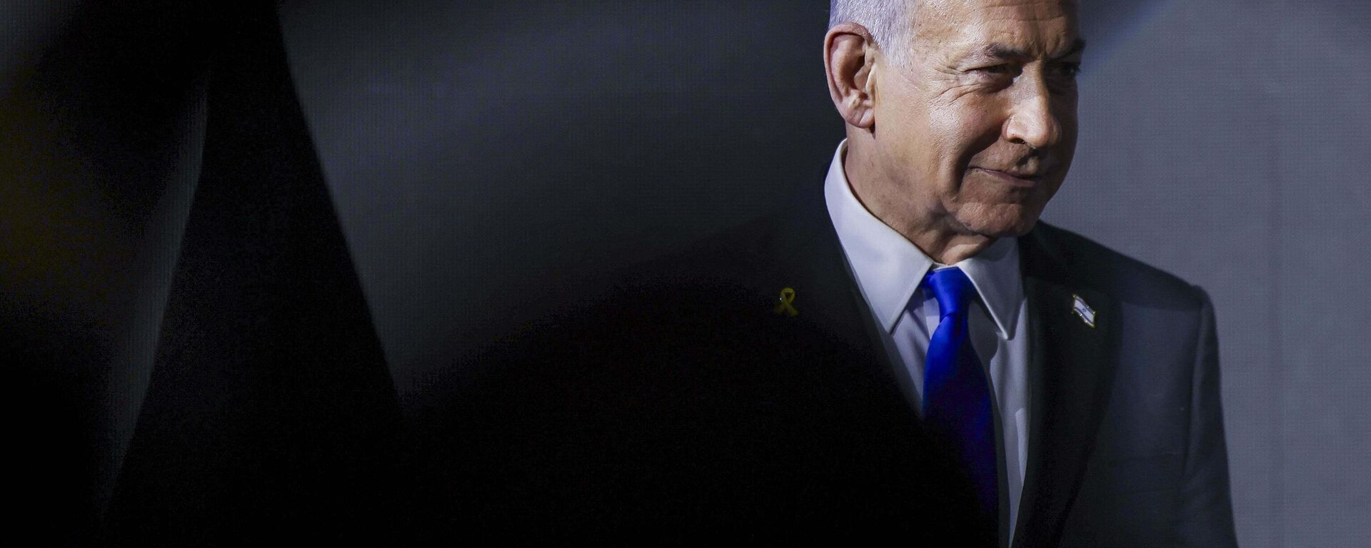 O primeiro-ministro israelense, Benjamin Netanyahu, durante recepção ao Dia da Independência dos EUA. Jerusalém, 13 de agosto de 2025 - Sputnik Brasil, 1920, 22.08.2025