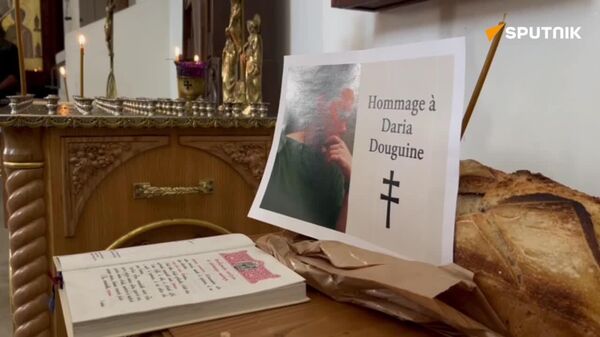 Igreja russa em Paris realiza cerimônia em memória de Darya Dugina - Sputnik Brasil