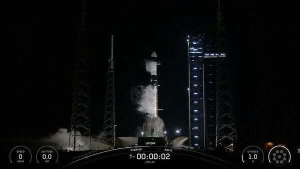 Veja lançamento do foguete portador Dragon da SpaceX nos EUA - Sputnik Brasil