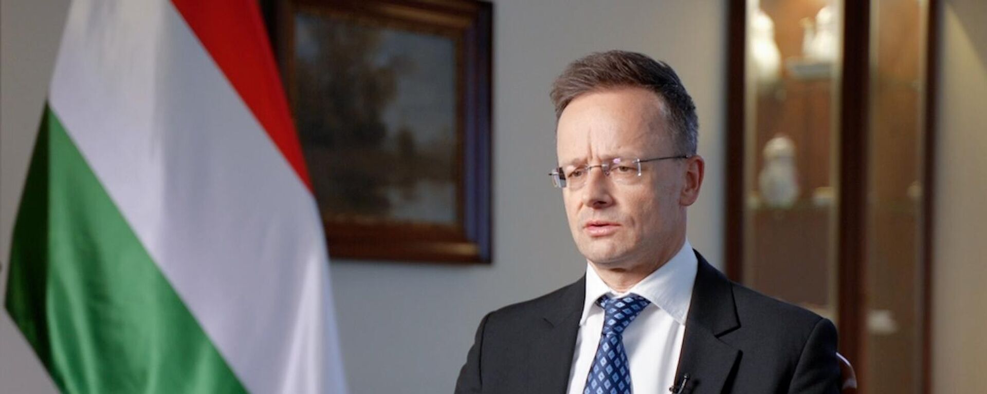 Ministro das Relações Exteriores da Hungria, Peter Szijjarto, durante uma entrevista à Sputnik em Moscou, na Rússia - Sputnik Brasil, 1920, 22.09.2025
