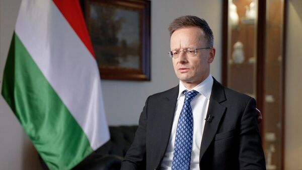Ministro das Relações Exteriores da Hungria, Peter Szijjarto, durante uma entrevista à Sputnik em Moscou, na Rússia - Sputnik Brasil