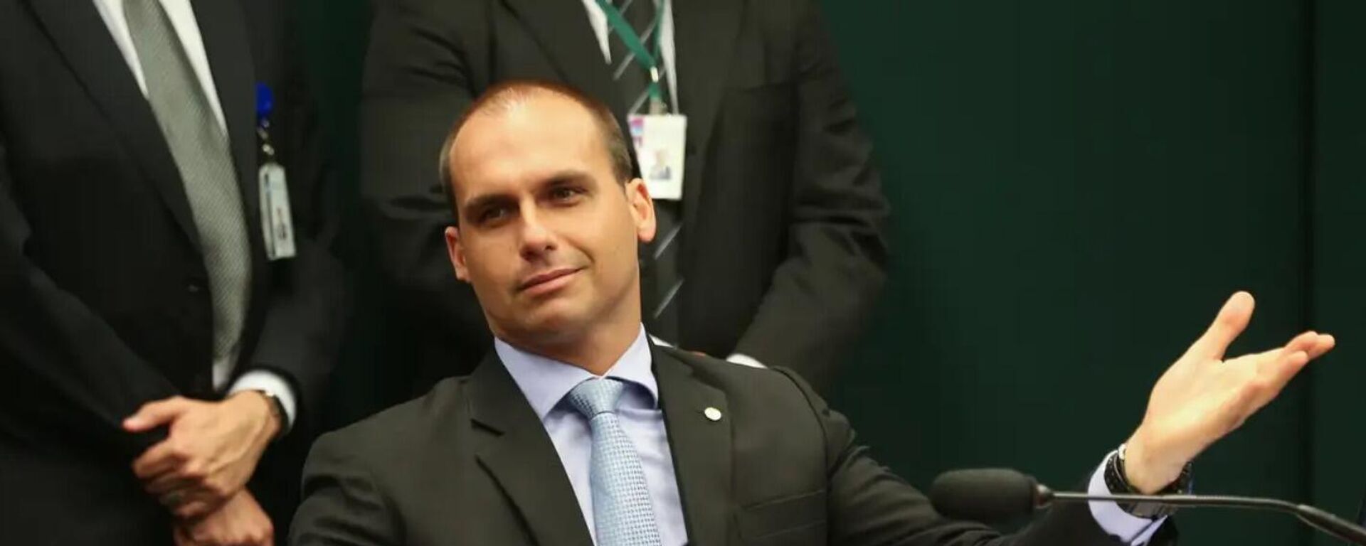 Deputado federal Eduardo Bolsonaro (PL-SP) durante audiência no Congresso Nacional, em Brasília (DF) - Sputnik Brasil, 1920, 24.08.2025