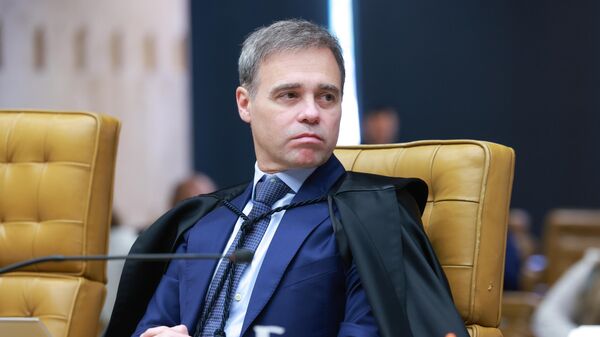 André Mendonça, ministro do Supremo Tribunal Federal, durante sessão plenária da Corte, em 21 de agosto de 2025 - Sputnik Brasil