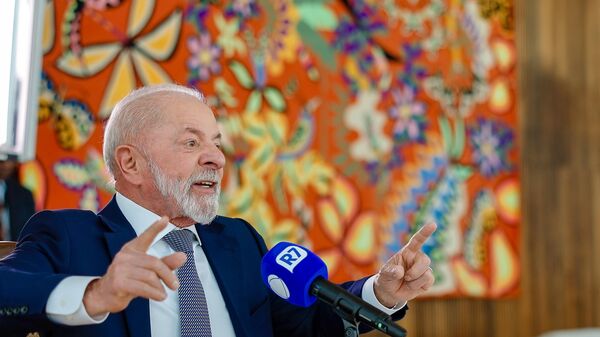 Presidente da República, Luiz Inácio Lula da Silva, durante entrevista - Sputnik Brasil