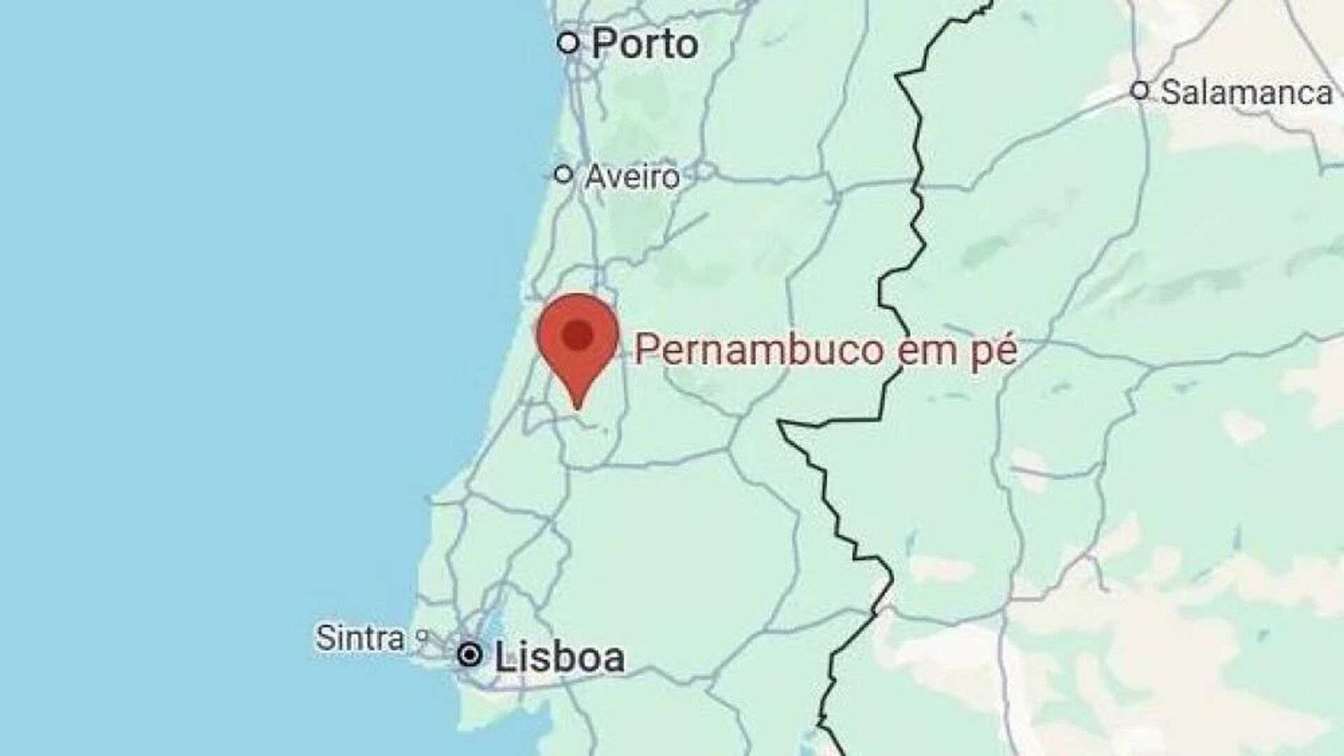Imagem do Google Maps classifica Portugal como Pernambuco em Pé