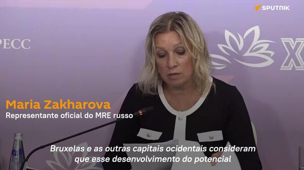 Ocidente confronta potencial de meios de comunicação de outros países para preservar sua dominação mundial, diz Zakharova - Sputnik Brasil