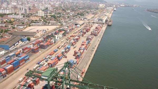 Santos (SP) tem o porto mais movimentado do Brasil - Sputnik Brasil