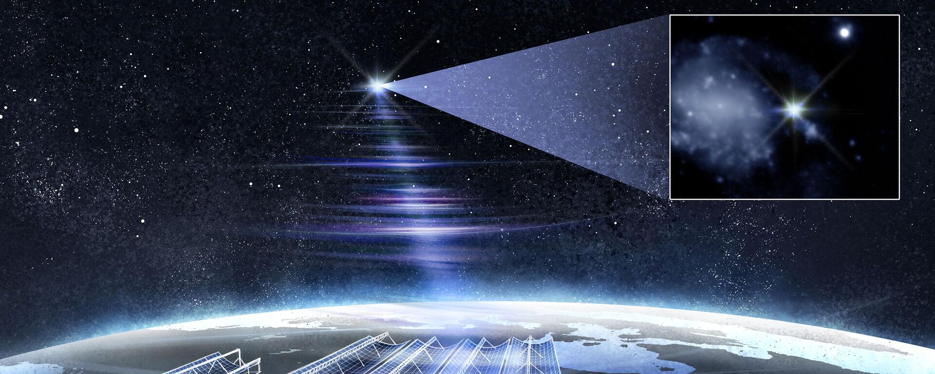 Explosão cósmica recorde: astrônomos registram a FRB mais brilhante já vista - Sputnik Brasil, 1920, 05.09.2025