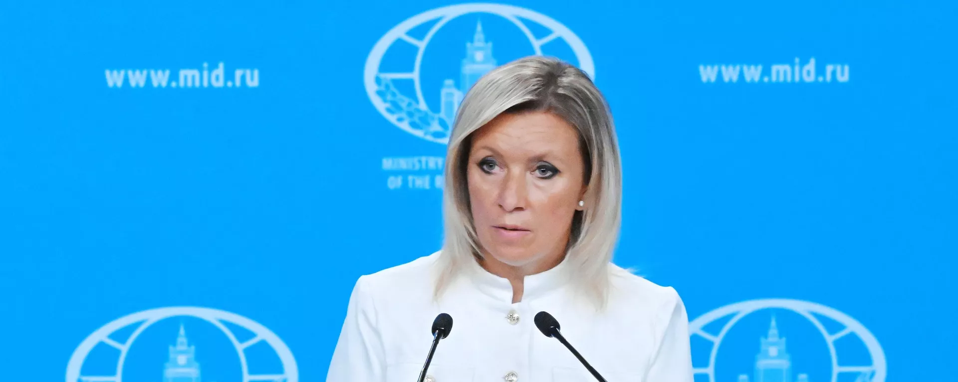 Maria Zakharova durante uma coletiva de imprensa em Moscou. Rússia, 29 de agosto de 2025 - Sputnik Brasil, 1920, 15.09.2025