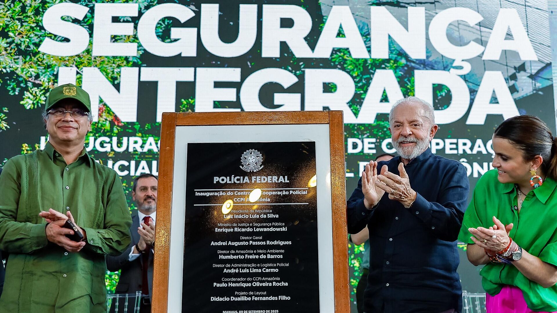 Lula, Petro e Maria José Pinto participam da inauguração do CCPI, em Manaus (AM). Brasil, 9 de setembro de 2025 - Sputnik Brasil, 1920, 09.09.2025