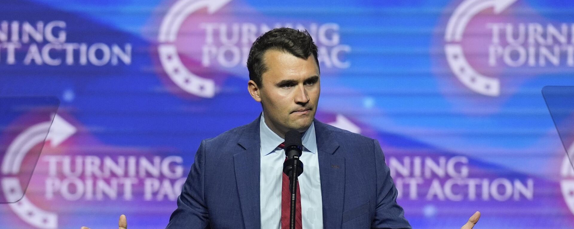 Charlie Kirk, fundador da Turning Point USA, durante evento em Las Vegas, em outubro de 2024 - Sputnik Brasil, 1920, 10.09.2025
