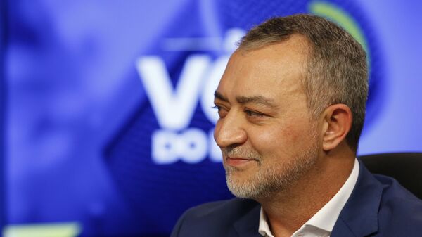 Edegar Pretto, presidente da Conab, participa do programa A Voz do Brasil, em Brasília-DF, em 23 de abril de 2025 - Sputnik Brasil