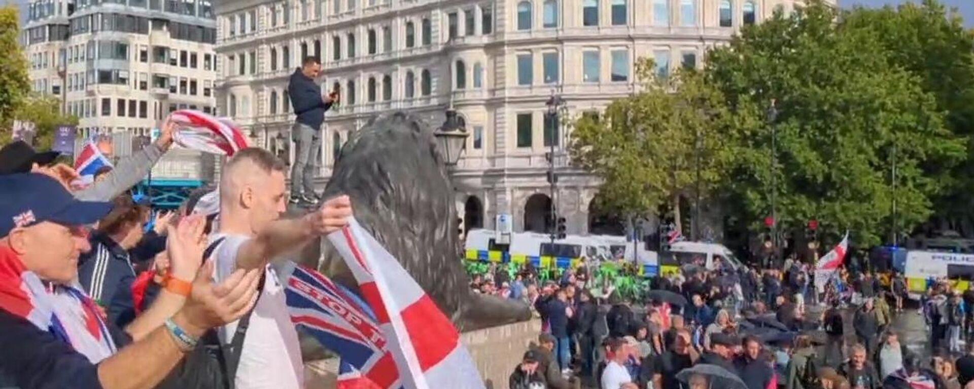 A manifestação Unite the Kingdom (Unir o Reino) em Londres. - Sputnik Brasil, 1920, 16.09.2025