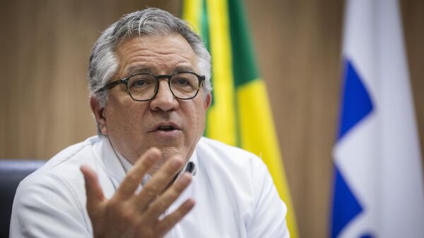 Ministro da Saúde, Alexandre Padilha concede entrevista à imprensa em setembro de 2025 - Sputnik Brasil