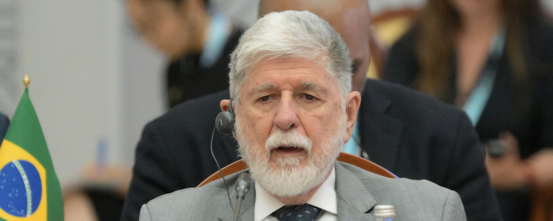Celso Amorim, assessor especial do Presidente da República do Brasil, durante a Abertura da Reunião de Altos Representantes do BRICS para Assuntos de Segurança, em Kazan, Rússia, em 11 de setembro de 2024 - Sputnik Brasil, 1920, 17.09.2025