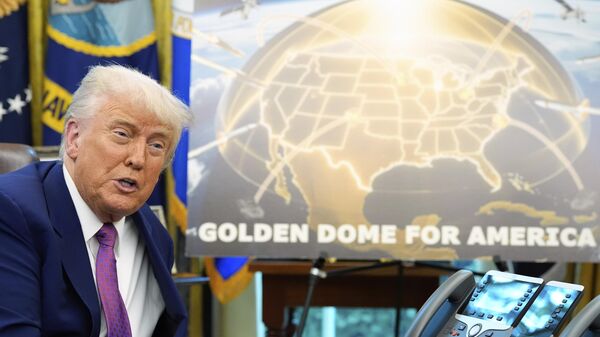 O presidente dos EUA, Donald Trump, discursa no Salão Oval da Casa Branca, Washington, 20 de maio de 2025 - Sputnik Brasil