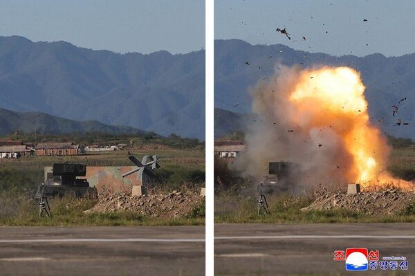 Kim Jong-un acompanha testes de armamentos não tripulados norte-coreanos - Sputnik Brasil