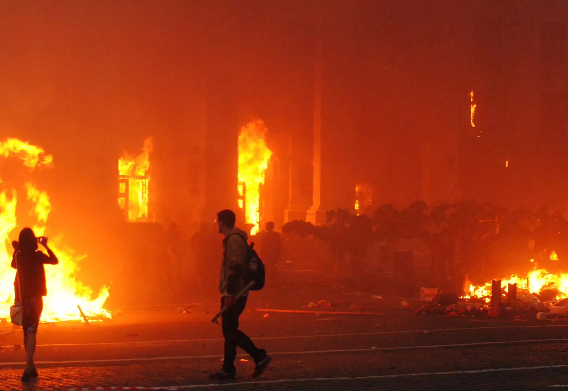 Incêndio na Casa dos Sindicatos em Odessa. Incêndio na Casa dos Sindicatos em Odessa. - Sputnik Brasil