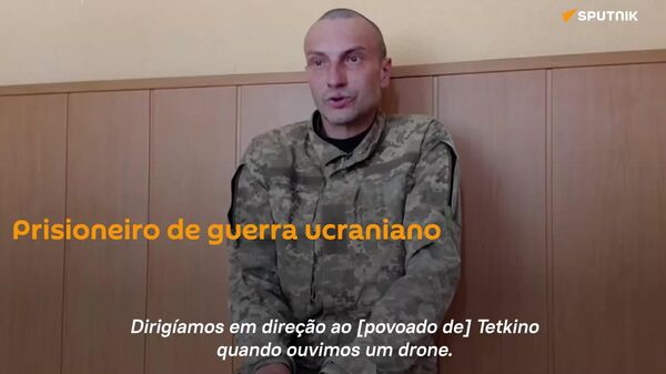 Comando de Kiev envia seus soldados como isco para tropas russas, afirma prisioneiro de guerra - Sputnik Brasil