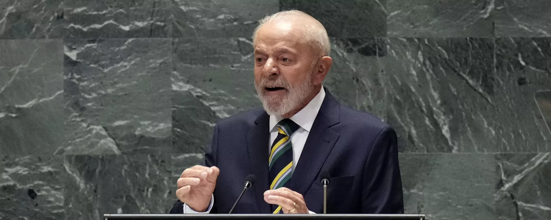 Lula discursa na 79ª sessão da Assembleia Geral das Nações Unidas, em nova York. EUA, 24 de setembro de 2024 - Sputnik Brasil, 1920, 22.09.2025