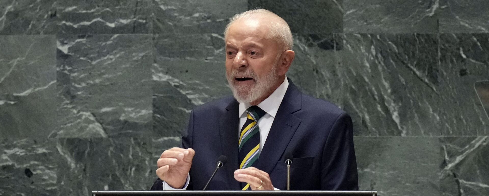 Lula discursa na 79ª sessão da Assembleia Geral das Nações Unidas, em nova York. EUA, 24 de setembro de 2024 - Sputnik Brasil, 1920, 22.09.2025