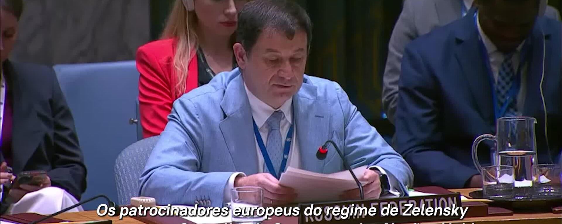 Europa quer que a ONU viva em uma realidade paralela onde a Ucrânia não esteja perdendo, diz enviado russo na ONU - Sputnik Brasil, 1920, 23.09.2025