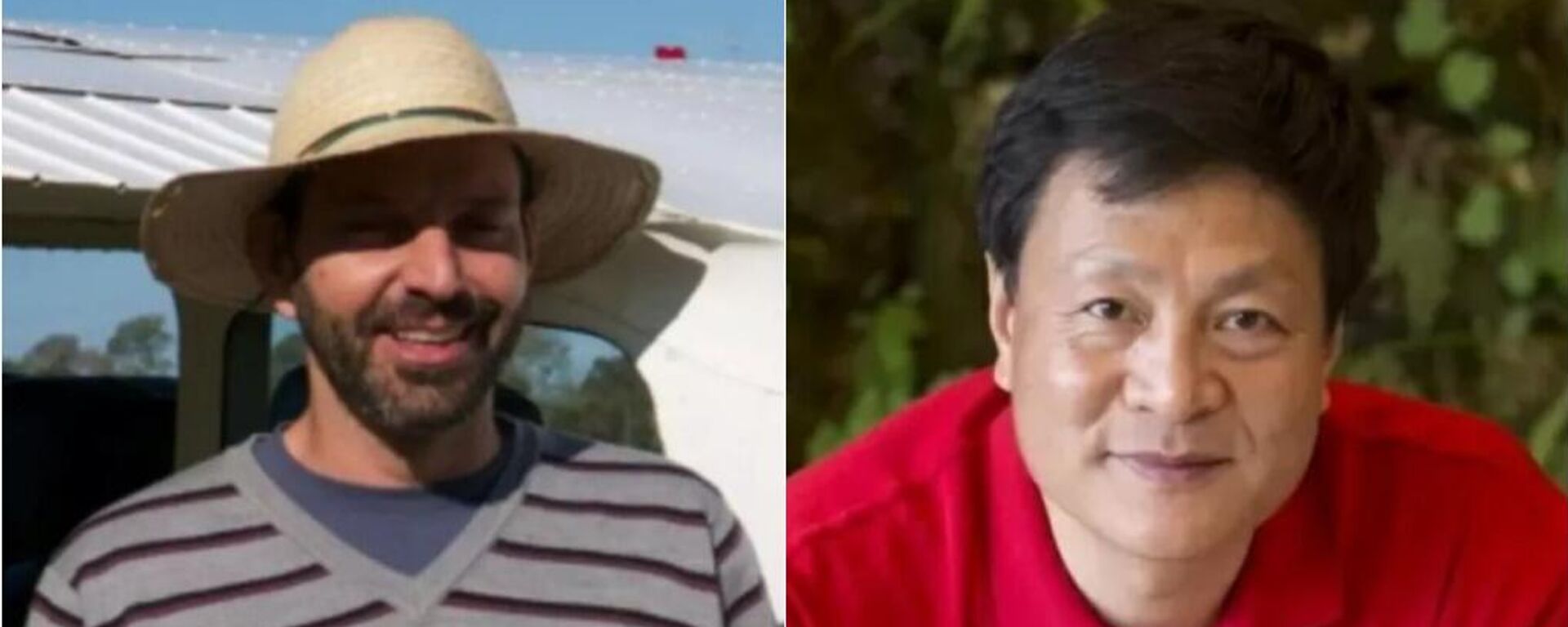 Marcelo Pereira de Barros (à esq.) e Kongjian Yu (à dir.), vítimas do acidente aéreo no Pantanal do Mato Grosso do Sul - Sputnik Brasil, 1920, 24.09.2025