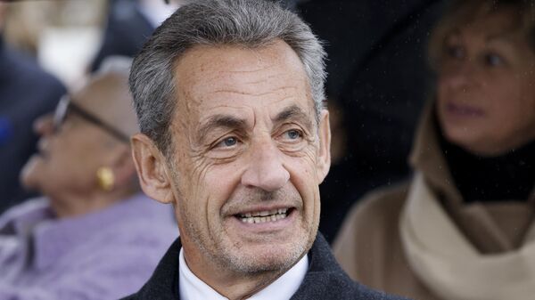 O ex-presidente francês Nicolas Sarkozy durante as comemorações do 106º aniversário do Armistício de 11 de novembro de 1918, que encerrou a Primeira Guerra Mundial, no Arco do Triunfo em Paris, em 2024 - Sputnik Brasil