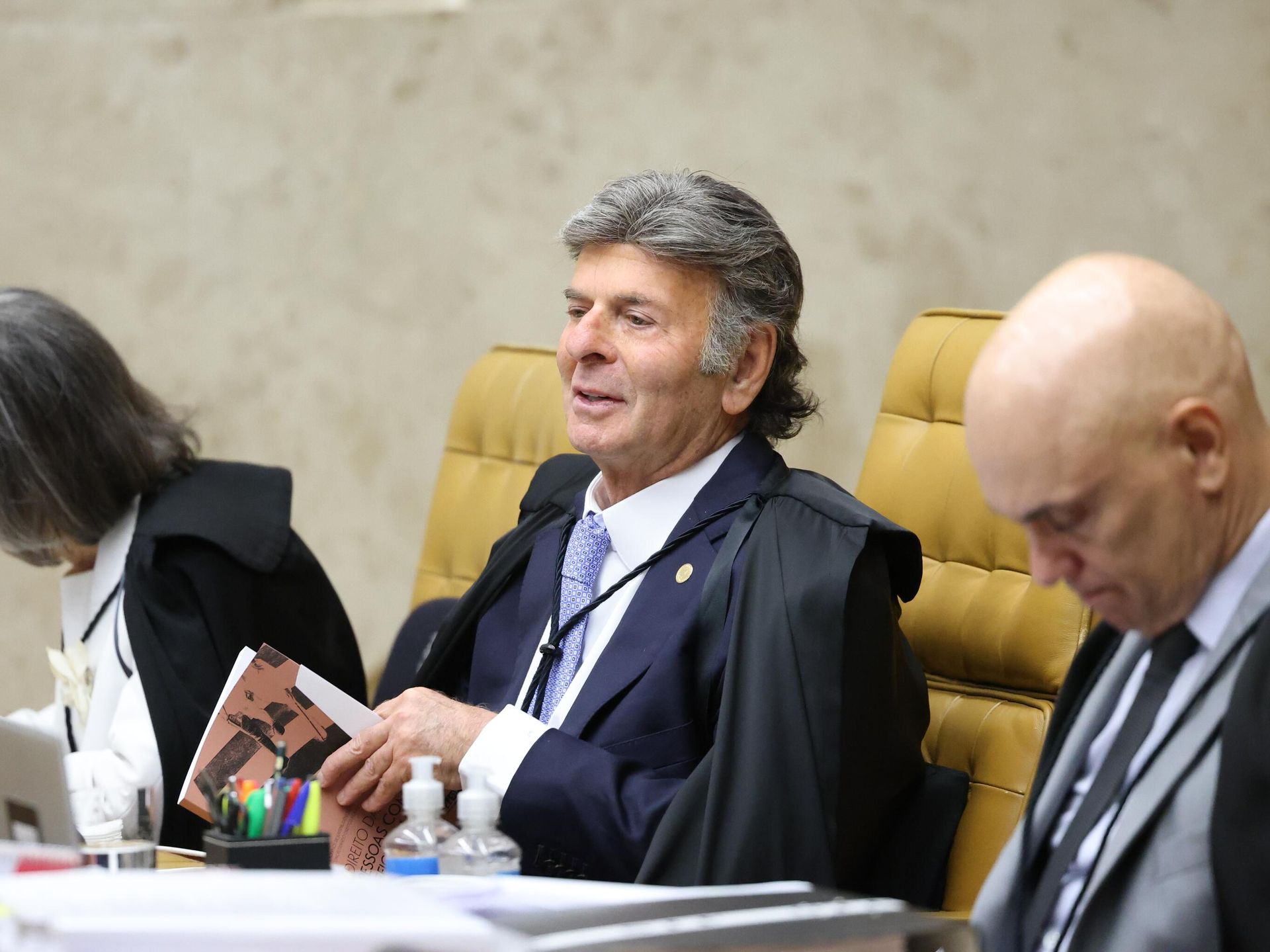 Ministro Luiz Fux durante sessão do Supremo Tribunal Federal