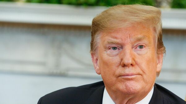 O presidente dos Estados Unidos, Donald Trump, durante evento na Casa Branca, em Washington - Sputnik Brasil