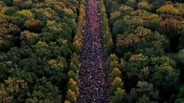 Protesto recorde pró-Palestina reúne 60-100 mil pessoas em Berlim - Sputnik Brasil