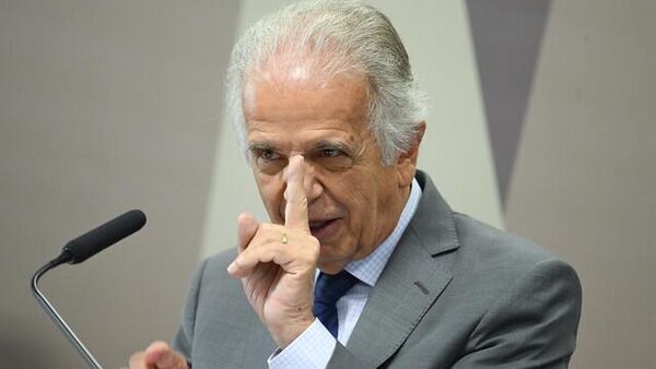 Ministro da Defesa, José Mucio, durante fala na Comissão de Relações Exteriores e Defesa Nacional do Senado (CRE), em Brasília (DF), em 30 de setembro de 2025 - Sputnik Brasil