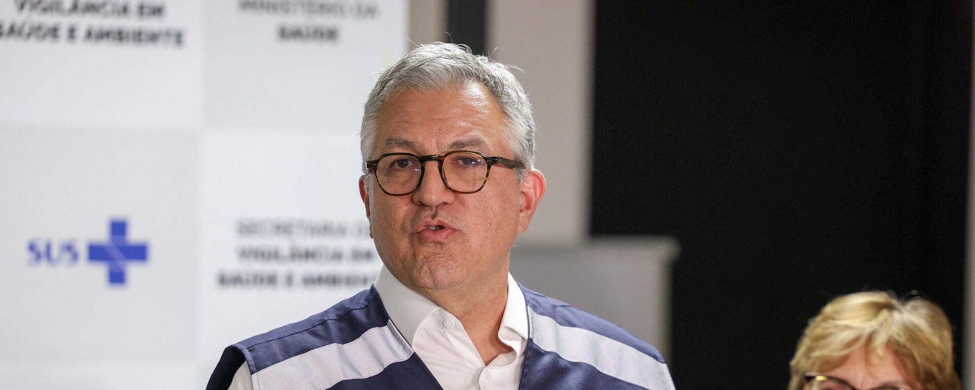 O ministro da Saúde, Alexandre Padilha, durante coletiva de imprensa, em outubro de 2025 - Sputnik Brasil, 1920, 02.10.2025