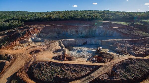 Mina de minério de urânio de Caetité, na Bahia (imagem de arquivo) - Sputnik Brasil