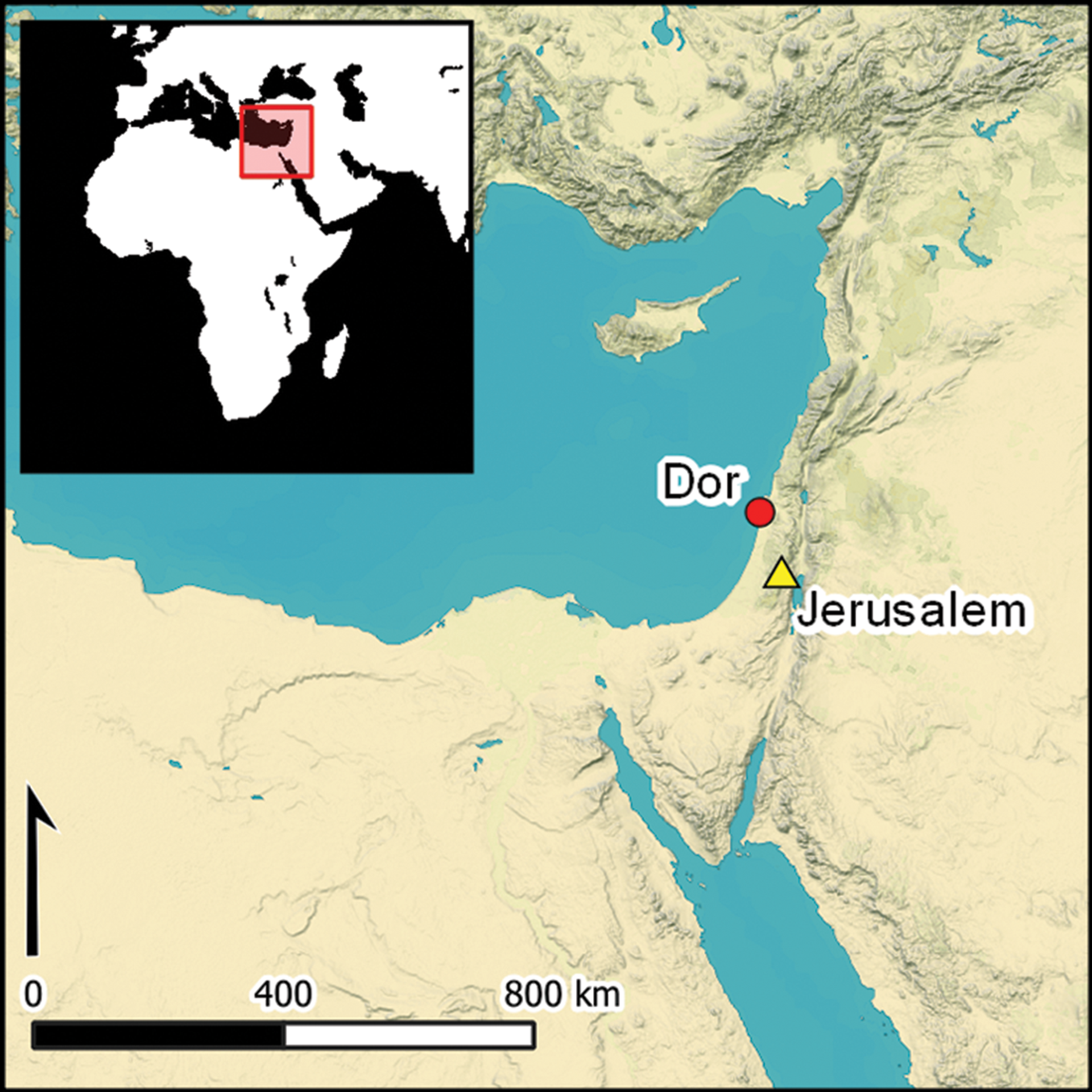Mapa do antigo porto de Dor, em Israel, onde foram descobertos vasos cerâmicos da Idade do Ferro. Mapa do antigo porto de Dor, em Israel, onde foram descobertos vasos cerâmicos da Idade do Ferro.