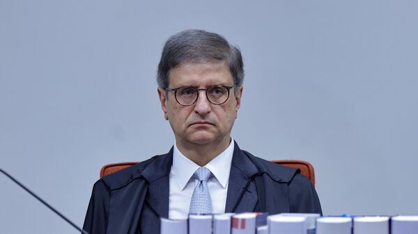O procurador-geral da República, Paulo Gonet, durante julgamento do núcleo 4 da trama golpista, em outubro de 2025 - Sputnik Brasil