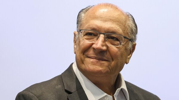 O vice-presidente do Brasil, Geraldo Alckmin, em evento oficial em julho de 2024 - Sputnik Brasil