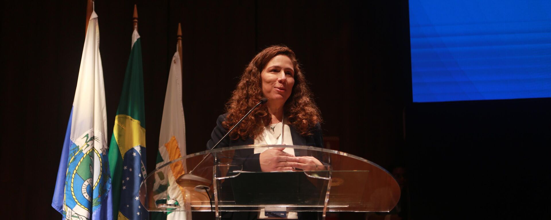 Ministra da Gestão e Inovação, Esther Dweck, fala em evento no Rio de Janeiro, em 15 de outubro de 2025 - Sputnik Brasil, 1920, 15.10.2025