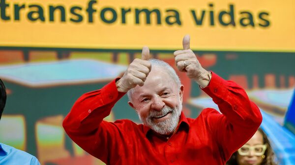 O presidente do Brasil, Luiz Inácio Lula da Silva, durante cerimônia no Rio de Janeiro, em outubro de 2025 - Sputnik Brasil