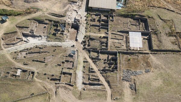 Uma vista aérea da antiga cidade romana de Gabii, localizada a apenas 17 quilômetros a leste de Roma - Sputnik Brasil